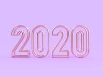 Le type de la scène 2020 violets/pourpres/nombre abstraits 3d des textes rendent illustration de vecteur Le type de la scène 2020 violets/pourpres/nombre abstraits 3d des textes rendent illustration de vecteur