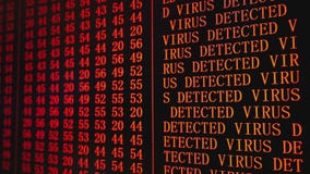 Le Virus Du Programme A Detecte Le Texte Rouge Sur L Ecran Du Pc Banque De Videos Video Du Langage Defailli Le Virus Du Programme A Detecte Le Texte Rouge Sur L Ecran Du Pc Banque De Videos Video Du Langage Defailli