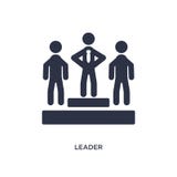 leader icon on white background. Simple element illustration from strategy concept stock illustration leader icon on white background. Simple element illustration from strategy concept stock illustration