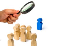 The leader speaks a speech addressing a crowd of people. Business concept of leader and leadership qualities, crowd management, p royalty free stock photos The leader speaks a speech addressing a crowd of people. Business concept of leader and leadership qualities, crowd management, p royalty free stock photos