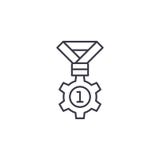 Leadership linear icon concept. Leadership line vector sign, symbol, illustration. royalty free illustration Leadership linear icon concept. Leadership line vector sign, symbol, illustration. royalty free illustration