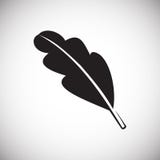 Leaf icon on white background for graphic and web design, Modern simple vector sign. Internet concept. Trendy symbol for website stock illustration Leaf icon on white background for graphic and web design, Modern simple vector sign. Internet concept. Trendy symbol for website stock illustration