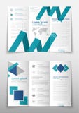 Leaflet cover presentation abstract geometric background, layout in A4 size Blue fold set technology annual report stock illustration Leaflet cover presentation abstract geometric background, layout in A4 size Blue fold set technology annual report stock illustration