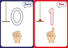 learning the numbers 0-10, Flash Cards, educational preschool activities Stock Photos learning the numbers 0-10, Flash Cards, educational preschool activities Stock Photos