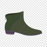 Leather man shoe icon, flat style vector illustration Leather man shoe icon, flat style vector illustration
