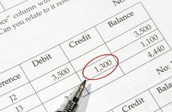 Ledger book stock image Ledger book stock image