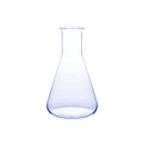 Leeg laboratoriumglas royalty-vrije stock afbeelding Leeg laboratoriumglas royalty-vrije stock afbeelding