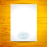 Leeres Papier auf dem hölzernen Weinlesehintergrund lizenzfreie abbildung Leeres Papier auf dem hölzernen Weinlesehintergrund lizenzfreie abbildung