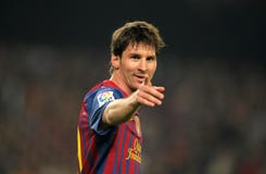 Leeuw Messi van FC Barcelona Leeuw Messi van FC Barcelona