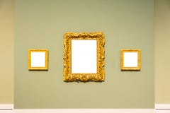 Lege Art Museum Isolated Painting Frame-Decoratie binnen Muur stock foto's Lege Art Museum Isolated Painting Frame-Decoratie binnen Muur stock foto's