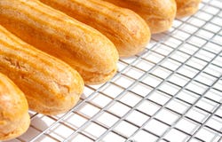 Lege eclair shells stock afbeelding Lege eclair shells stock afbeelding