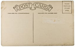 Lege Uitstekende Prentbriefkaar stock fotografie Lege Uitstekende Prentbriefkaar stock fotografie