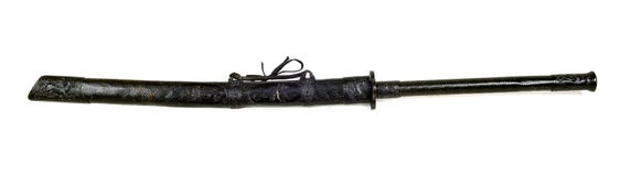 Leggenda di grande spada del samurai antico Immagine Stock Libera da Diritti Leggenda di grande spada del samurai antico Immagine Stock Libera da Diritti