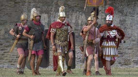 Legionary римской галловой войны римский сток-видео Legionary римской галловой войны римский сток-видео