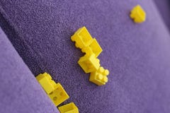 Lego on the sofa royalty free stock images Lego on the sofa royalty free stock images