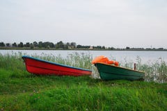 Leibwächterboote auf dem See stockfotos Leibwächterboote auf dem See stockfotos
