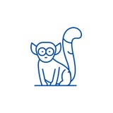 Lemur ikony kreskowy poj?cie Lemura p?aski wektorowy symbol, znak, kontur ilustracja royalty ilustracja Lemur ikony kreskowy poj?cie Lemura p?aski wektorowy symbol, znak, kontur ilustracja royalty ilustracja
