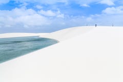 Lencois Maranhenses, nationalpark, Maranhao, Brasilien royaltyfri fotografi Lencois Maranhenses, nationalpark, Maranhao, Brasilien royaltyfri fotografi
