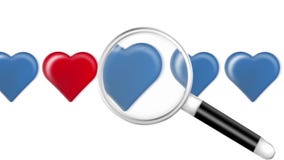Lente di ricerca per cuore Lente di ricerca per cuore