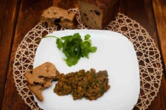 Lentil porridge royalty free stock photo Lentil porridge royalty free stock photo