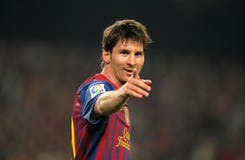 Leo Messi of FC Barcelona