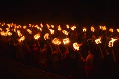 LERWICK, 26 1 2016 op het festival van Helly Aa Viking royalty-vrije stock fotografie LERWICK, 26 1 2016 op het festival van Helly Aa Viking royalty-vrije stock fotografie