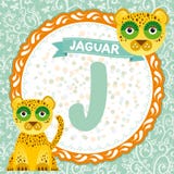 Les animaux J d'ABC est jaguar L'alphabet anglais des enfants Vecteur illustration stock Les animaux J d'ABC est jaguar L'alphabet anglais des enfants Vecteur illustration stock