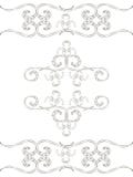 Les lignes noires de vecteur courbe le rétro modèle floral d'ornement de nature d'isolement sur le fond blanc sans couture illustration stock Les lignes noires de vecteur courbe le rétro modèle floral d'ornement de nature d'isolement sur le fond blanc sans couture illustration stock