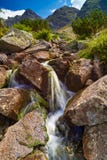 Les montagnes aménagent le ruisseau en parc de la Pologne de ressort de pierres de roches de nature photos libres de droits Les montagnes aménagent le ruisseau en parc de la Pologne de ressort de pierres de roches de nature photos libres de droits