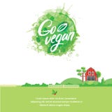 Les mots VONT VEGAN dans le cadre simple et mignon avec les branches et les feuilles vertes Dessin vectorisé d'aquarelle illustration de vecteur Les mots VONT VEGAN dans le cadre simple et mignon avec les branches et les feuilles vertes Dessin vectorisé d'aquarelle illustration de vecteur