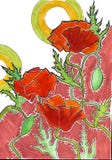 Les pavots dans le brun illustration stock Les pavots dans le brun illustration stock