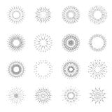 Les rétros feux d'artifice de vecteur simple ou l'élément chauffant d'éclat de vintage ont éclaté l'ensemble léger de rayon de so illustration stock Les rétros feux d'artifice de vecteur simple ou l'élément chauffant d'éclat de vintage ont éclaté l'ensemble léger de rayon de so illustration stock