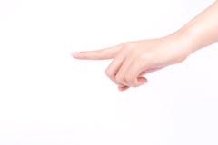 Les symboles de main de doigt ont isolé l'idée numérique d'écran tactile de concept sur le fond blanc image libre de droits Les symboles de main de doigt ont isolé l'idée numérique d'écran tactile de concept sur le fond blanc image libre de droits