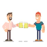 Les types boivent de la bière illustration de vecteur Les types boivent de la bière illustration de vecteur