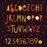 Letras del vector de Halloween stock de ilustración Letras del vector de Halloween stock de ilustración