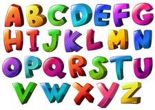 Letras do alfabeto ilustração do vetor Letras do alfabeto ilustração do vetor