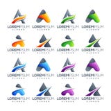 Letter a logo set ready to use stock illustration Letter a logo set ready to use stock illustration