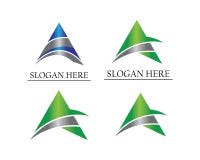 A Letter Logo triangle for Business Template Vecto stock illustration A Letter Logo triangle for Business Template Vecto stock illustration