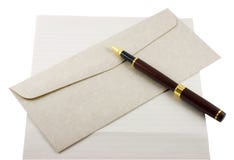 Letter Paper, Envelope and Pen
