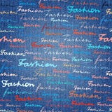 Lettering of Fashion on a jeans denim fabric texture. stock illustration Lettering of Fashion on a jeans denim fabric texture. stock illustration