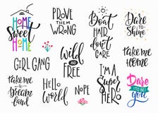 Lettering photography overlay set. stock illustration Lettering photography overlay set. stock illustration