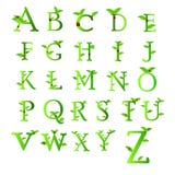 Letters of green Collection stock illustration Letters of green Collection stock illustration