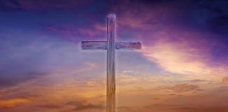 Leuchte vom Himmel Christliches Kreuz im Himmel stockfotografie Leuchte vom Himmel Christliches Kreuz im Himmel stockfotografie