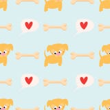 Leuk naadloos patroon met honden vector illustratie Leuk naadloos patroon met honden vector illustratie