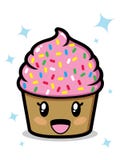 Leuke Cupcake stock illustratie Leuke Cupcake stock illustratie