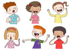 Leuke jonge geitjes vector illustratie Leuke jonge geitjes vector illustratie