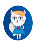 Leuke pot die rood hart houden vector illustratie Leuke pot die rood hart houden vector illustratie