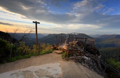 Leura Błękitnych gór Australia halni dolinni widoki Obraz Stock Leura Błękitnych gór Australia halni dolinni widoki Obraz Stock