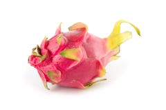 Levendig en Trillend Dragon Fruit dat op witte achtergrond wordt geïsoleerd royalty-vrije stock foto's Levendig en Trillend Dragon Fruit dat op witte achtergrond wordt geïsoleerd royalty-vrije stock foto's
