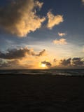 Lever de soleil du sud de plage de Miami photos libres de droits Lever de soleil du sud de plage de Miami photos libres de droits